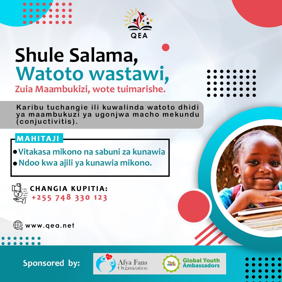 Lysah01's tweet photo. Elimu bora ndio funguo ya kufungua milango ya fursa na kuwasaidia kufikia uwezo wao kamili._ 
 *Magonjwa ya kuambukiza ni mojawapo wa adui wa ndoto za watoto wengi, ambapo wengine hukaa muda mrefu bila kuhudhuria vipindi darasani na wengine kushindwa kabisa
#Elimu bora
#Afya bora https://t.co/AjA6EMelZG