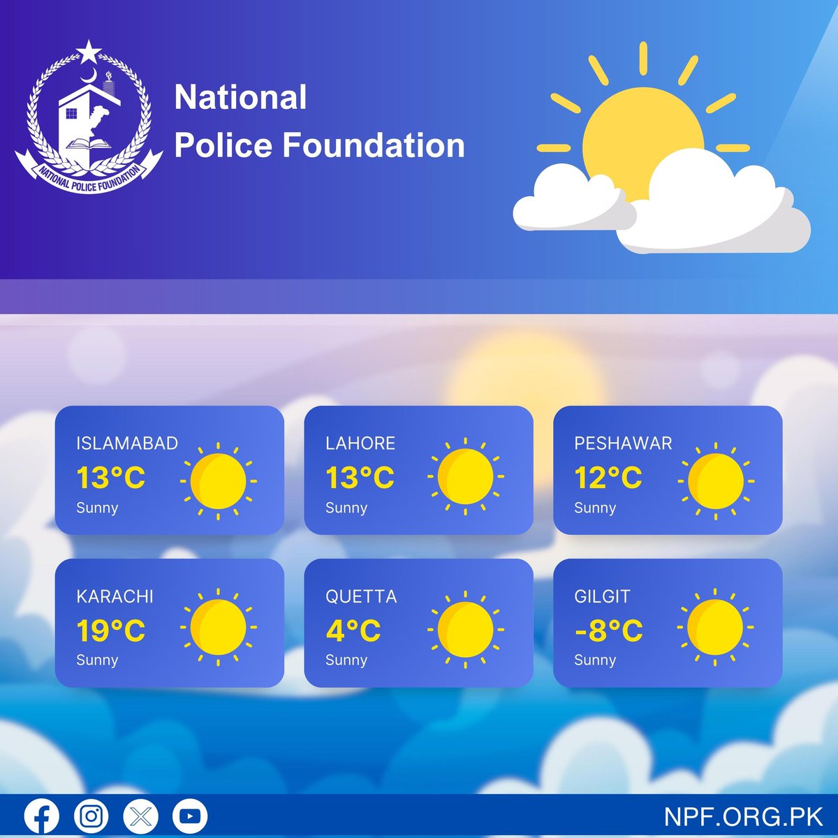 npforgpk's tweet photo. Weather.
.
.
.
.
.
.
.
.
.
.
.
.
.
.

- #WeatherUpdate
- #Forecast
- #CurrentConditions
- #Temperature
- #Precipitation
- #WindSpeed
- #Humidity
- #WeatherAlert
- #StormWatch
- #WeatherReport https://t.co/fgptlPLrfF