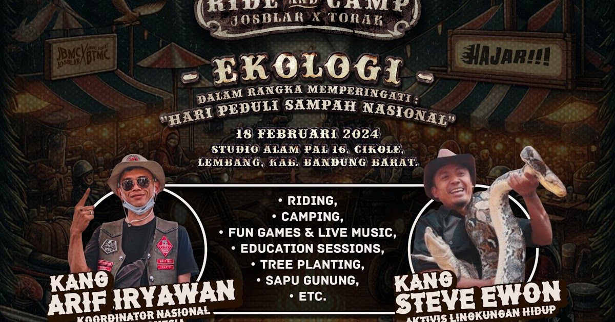 BEpapers's tweet photo. BUNDA (Berbuat Untuk Negeri dan Alam) Kolaborasi dengan Bikers Torak 3% MC Indonesia &amp; Program Triwulan Josblar Bandung MC. https://t.co/wwEuiCE71N https://t.co/RBK2UDTpVz