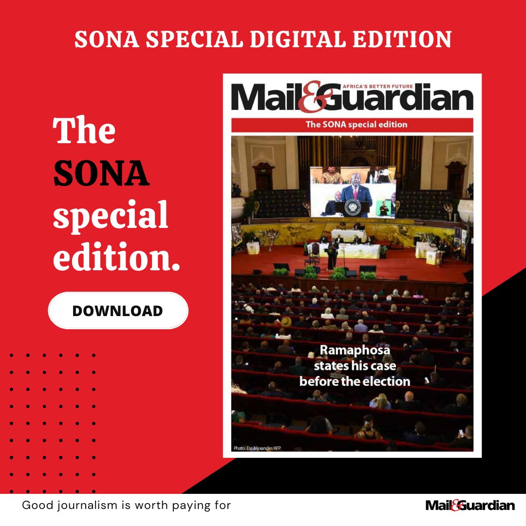 #SONA24: The State of the Nation address (Sona) never considers the Mail &amp; Guardian‘s print deadline. It begins right after we’ve put the newspaper to bed. 

Download for FREE our special SONA edition. It’s the same trusted M&amp;G journalism you’re used to…done a little differently