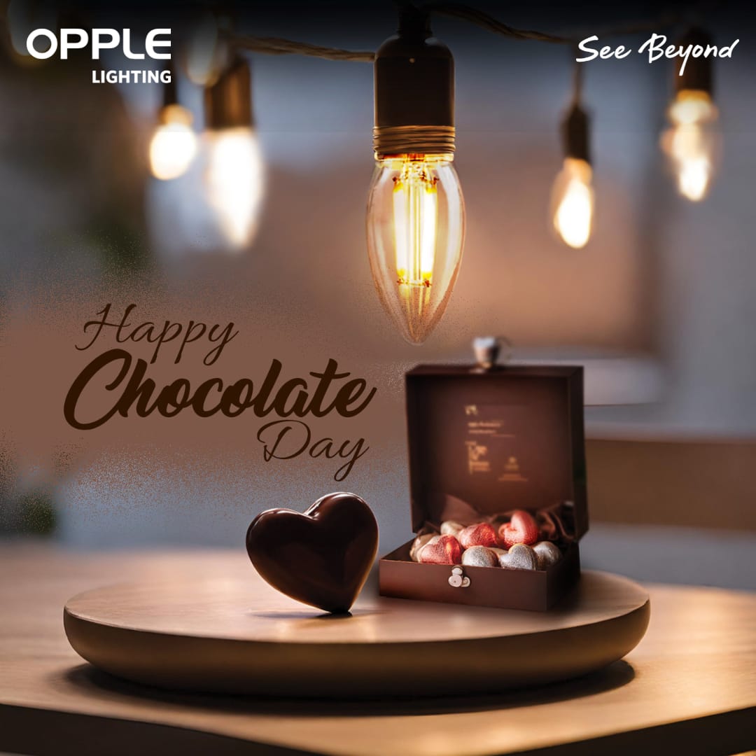 Oppleindia's tweet photo. Unwrap the magic of Chocolate Day with #OppleLighting 's LED candle filament bulbs 🍫✨ Let the warm glow of our lights add a touch of sweetness to your celebrations. #OppleLighting #ChocolateDay #LEDcandle #FilamentBulb #SweetMoments #LightUpLove #WarmAmbiance #ChocolateMagic https://t.co/hivMo06EJP