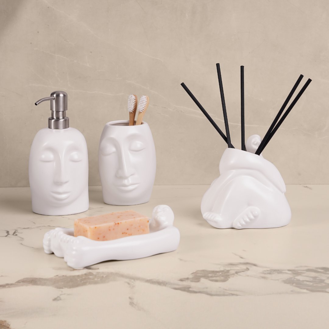 Valentine's Day Countdown | Day 9: Pamper a Sanctuary for Soulmates. 

Self-care is the foundation of loving yourself and all around you, set the tone with our pieces from the Enigma Bathroom range. 
 
Available online and in-store while stocks last: ow.ly/MGUa50Qz98j