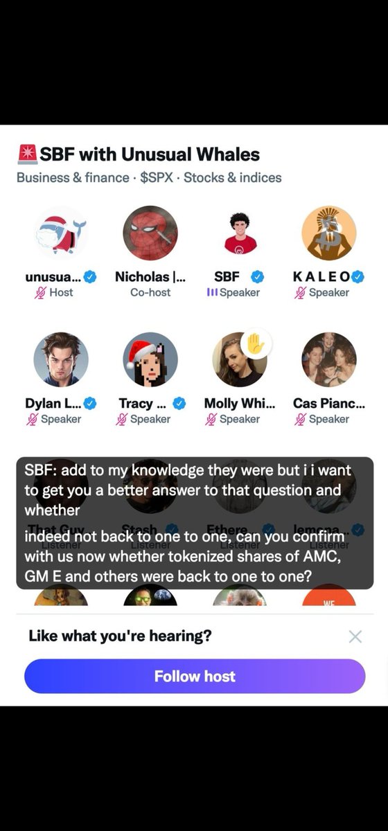 Guess i should be leaving this here, Since SBF HIMSELF said on a Space Call he was under the Belief they were Backed 1 to 1. If i Post it here it will Not get lost in the Feeds, or Deleted by the Profiles.