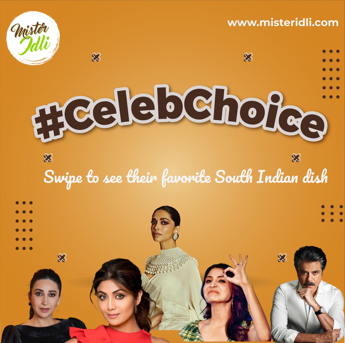 MisterIdli's tweet photo. Swipe and see which south Indian dish our celebrities munch into🤤💯

#misteridli #southindiandish #celebrity #loveforsouthindianfood #misteridliajman #misteridlisharjah #misteridliuae #southtomouth #uaefoodbloggers #celebrityfavorites #instagramfoodies #uaebloogers https://t.co/yu4ZwYP4jl