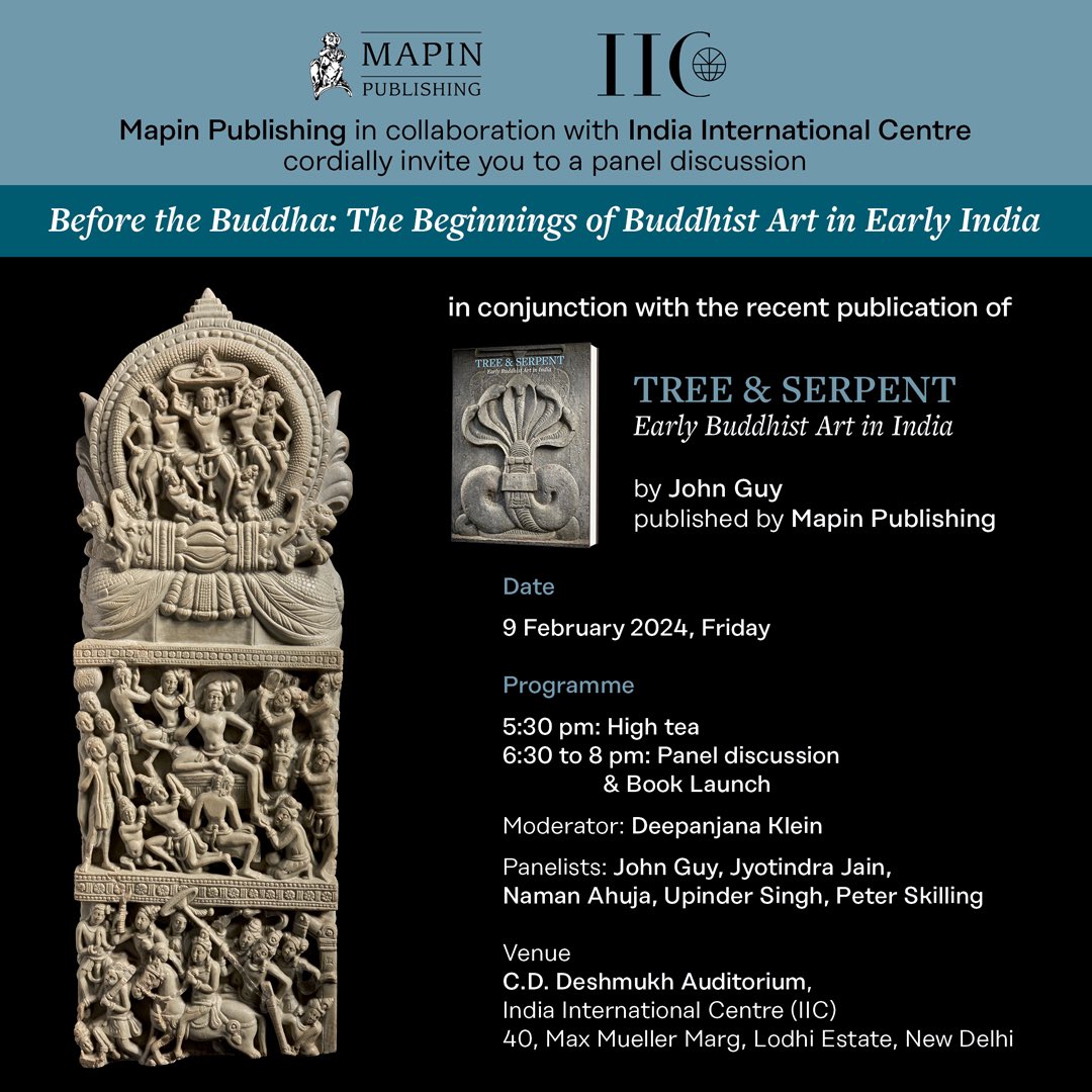 Mapin Publishing (@mapinpub) on Twitter photo Mapin along with <a href="/IIC_Delhi/">India International Centre(Official Account)</a> is hosting this wonderful panel this evening to discuss the beginnings of Buddhist Art in India. On the panel are John Guy from <a href="/metmuseum/">The Metropolitan Museum of Art</a>, Naman Ahuja, Jyotindra Jain, Upinder Singh and Peter Skilling in conversation with Deepanjana Klein <a href="/KNMAIndia/">Kiran Nadar Museum of Art</a> Mapin along with <a href="/IIC_Delhi/">India International Centre(Official Account)</a> is hosting this wonderful panel this evening to discuss the beginnings of Buddhist Art in India. On the panel are John Guy from <a href="/metmuseum/">The Metropolitan Museum of Art</a>, Naman Ahuja, Jyotindra Jain, Upinder Singh and Peter Skilling in conversation with Deepanjana Klein <a href="/KNMAIndia/">Kiran Nadar Museum of Art</a>