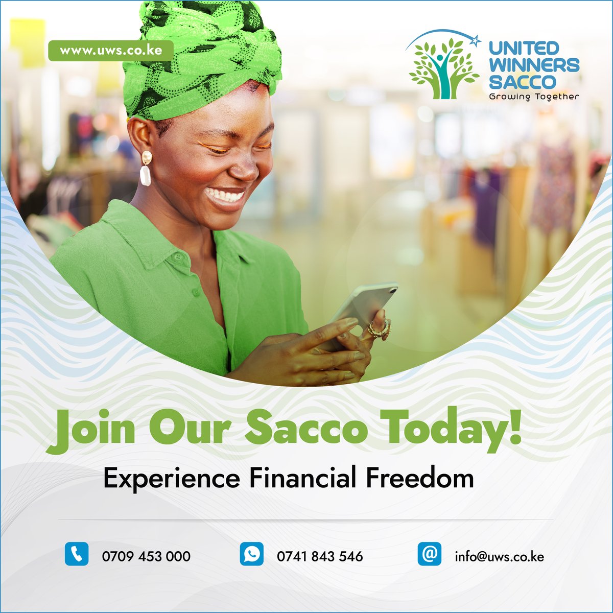 UnitedWinnersSa's tweet photo. Looking for a reliable financial partner?

Talk to us today at +25470945300 and let's start the journey to financial wellness together!

#UnitedWinnersSacco 
#UWSForAll
#GrowingTogether https://t.co/JBlmSNTPkg