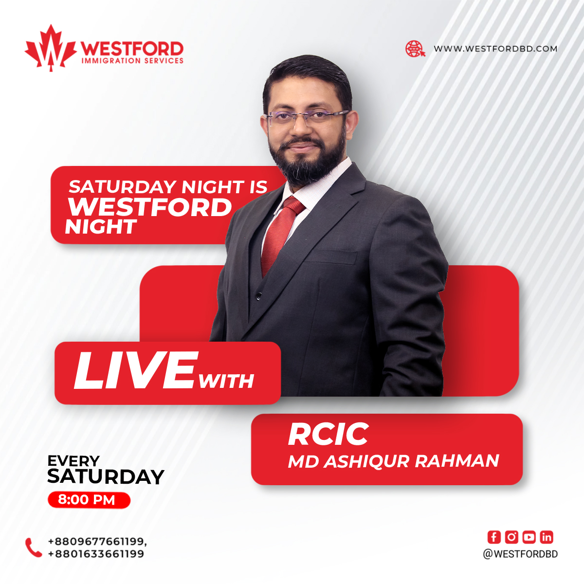 Westfordbd's tweet image. 𝐒𝐚𝐭𝐮𝐫𝐝𝐚𝐲 𝐍𝐢𝐠𝐡𝐭 𝐢𝐬 𝐖𝐞𝐬𝐭𝐟𝐨𝐫𝐝 𝐍𝐢𝐠𝐡𝐭❗
𝐉𝐨𝐢𝐧 𝐨𝐮𝐫 𝐅𝐚𝐜𝐞𝐛𝐨𝐨𝐤 𝐥𝐢𝐯𝐞 : facebook.com/groups/westfor…

𝐒𝐮𝐛𝐬𝐜𝐫𝐢𝐛𝐞 𝐨𝐮𝐫 𝐘𝐨𝐮𝐓𝐮𝐛𝐞 𝐂𝐡𝐚𝐧𝐧𝐞𝐥 :
youtube.com/@westfordbd

#FacebookLiveSession #RCIC #Westfordbd #WestfordNight #AshiqRCIC