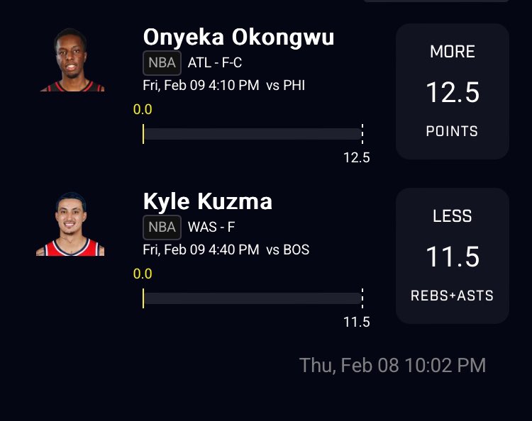 PickzByFido's tweet photo. EARLY BIRD BANGERRR 😈💰💣
guaranteed to get bumped ✅

🔥love this spot for Okongwu had to run it back 🔄 
🔥Kuzma has went over this line ONCE out of 12 matchups vs Celtics (1/12) 🔒 

#prizepicks #NBA #prizepicksNBA #Power2 #locks #prizepickslocks #gamblingcommunity #gamblingX https://t.co/LuUEp8cr7I
