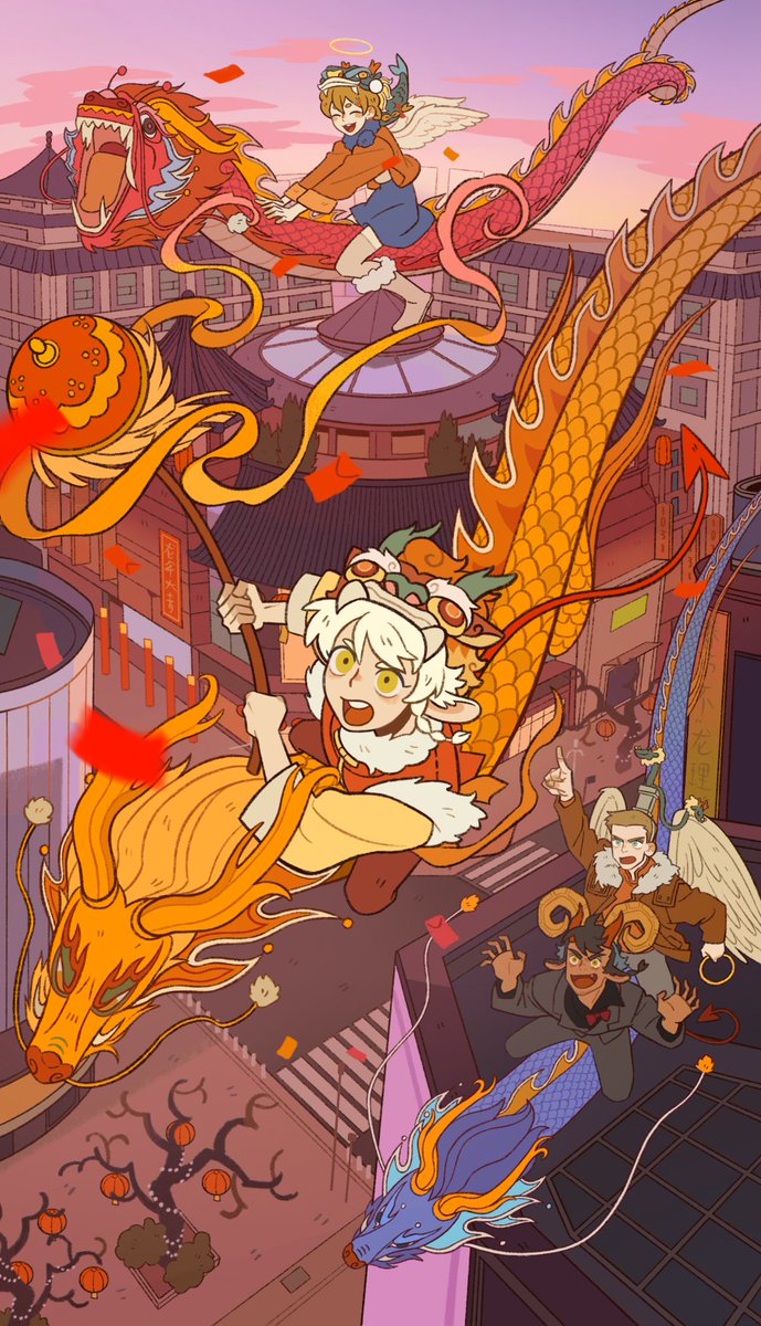 新春快乐，龙年大吉！🧧🧧
给大家表演个热热闹闹的舞龙吧！
#万聖街 
#allsaintsstreet