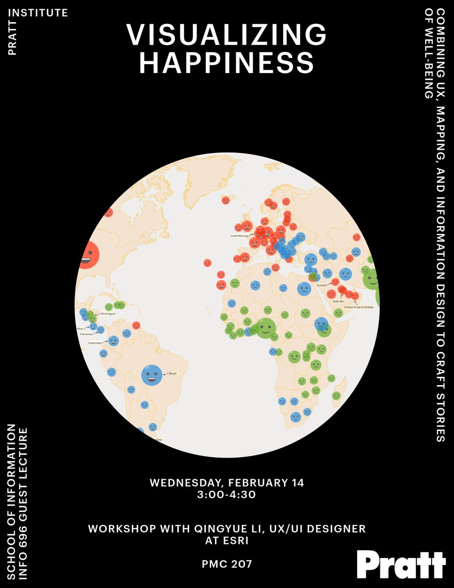 This year, I am going to celebrate Lunar New Year in a special way! I'm so excited for my upcoming guest lecture and workshop at Pratt Institute next week for John's Advanced Projects in Visualization class on February 14th. Thank you for inviting me, @JohnLauermann! ☀️
