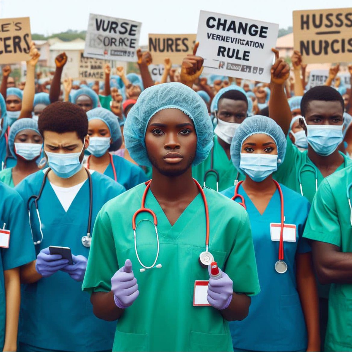 Abigailsam18's tweet photo. Just waking up and the first thing on my mind is the wickedness of @Nigeria_NMC on Nigerian Nurses.
Give us our rights back @Nigeria_NMC 

#NotoNMCNVerification 
#NotoNMCNverificationrules https://t.co/ilQJjeyb4e