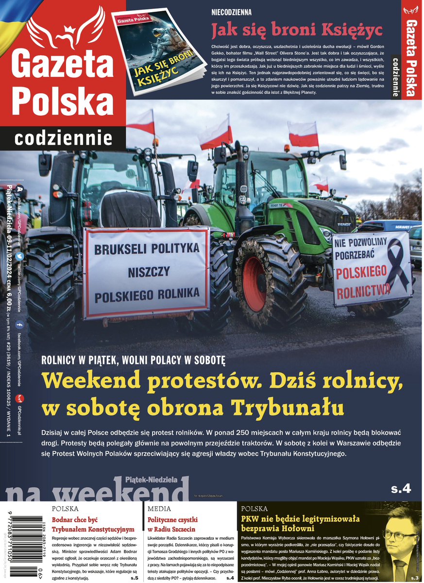 GPCodziennie's tweet photo. Polecamy weekendowe wydanie #GPC w którym znajdziecie dodatek #Niecodzienna #GazetaPolska oraz #ProgramTelewizyjny
Czytaj na » na https://t.co/1HYRtWiDJA
Wspieraj #niezależnemedia » https://t.co/5oUNtNfQBb https://t.co/zoiAxViEFu