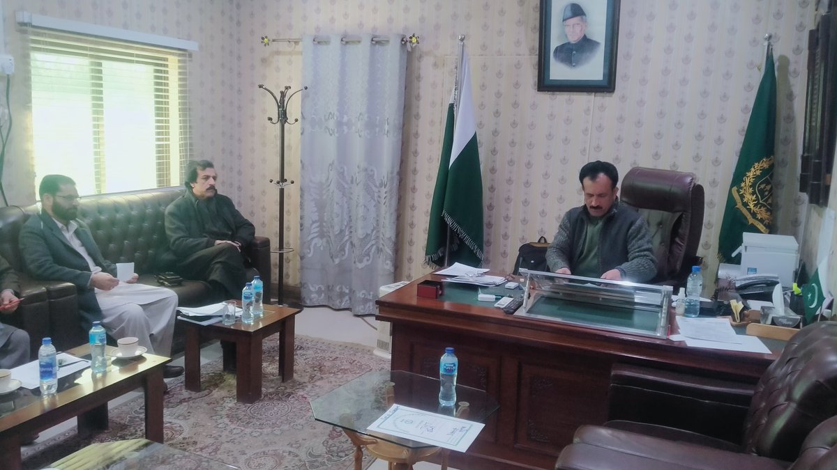 Secretary health visit DHS office gilgit .Discuss about interview