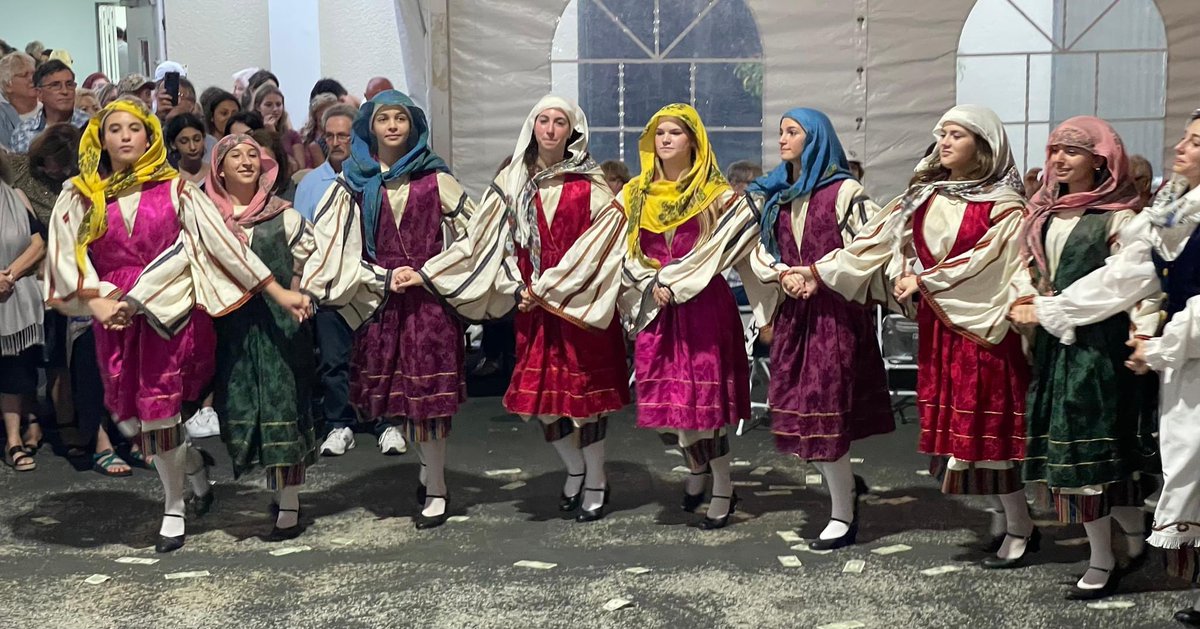 GreekFestWPB's tweet photo. The Heart of Greece Dance Group and the award winning Hellenic Dance Festival Competition Team - Athanato Fos will be performing Greek folk dances from various regions of Greece including Macedonia, Crete, Thrace, Epirus, and Aegean Islands, in traditional Greek costumes. https://t.co/CW54qdnO3h