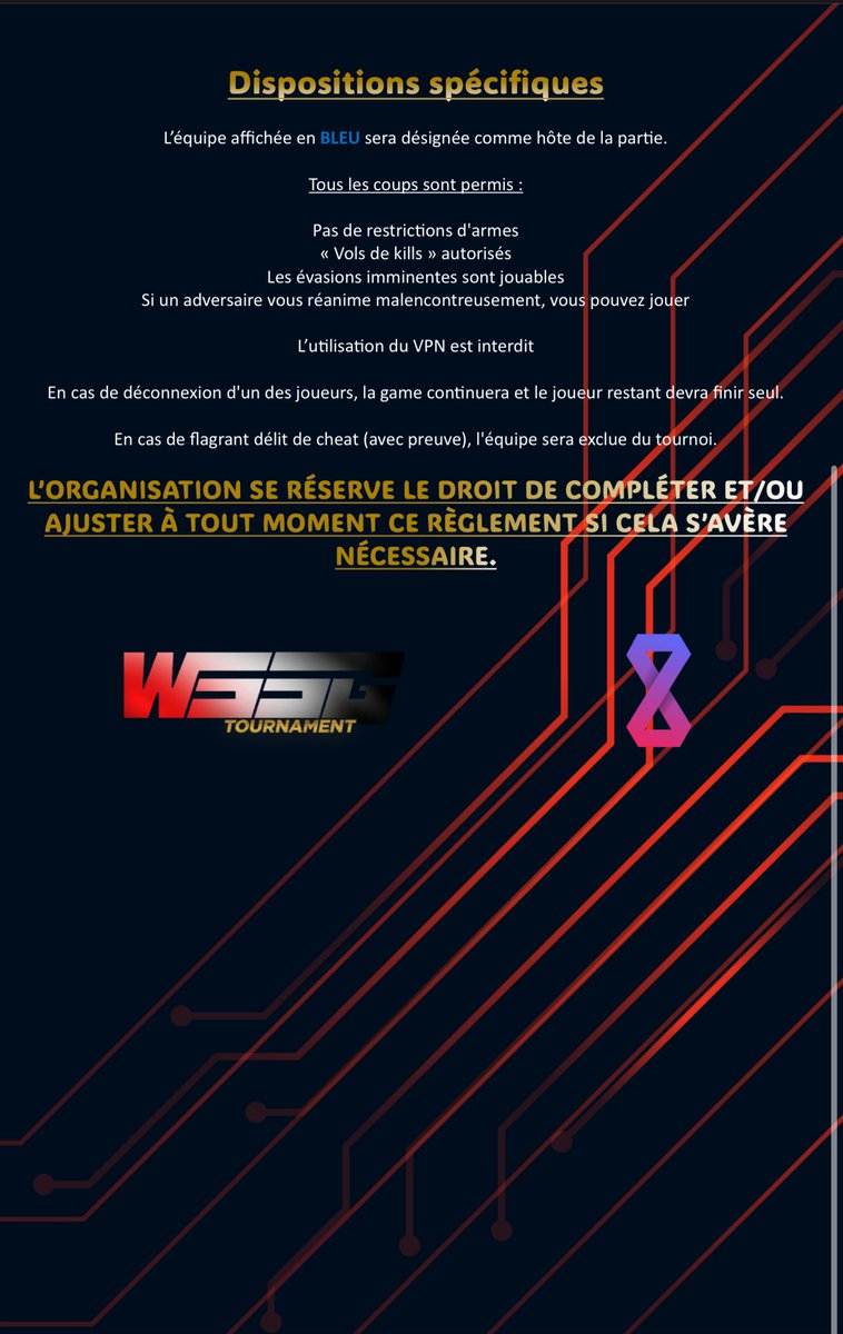 WSSG158697's tweet image. Nous sommes bien vendredi ? Et on fait quoi vendredi ? C’est rendez-vous chez la WSSG pour le tournoi en wagger. 

N’hésite plus ! Viens défier les autres équipes 🔥 

16 équipes MAX 🏆 
discord.gg/RVxDtq8H

#wssg #tournoi #wagger #2vs2 #fortune #amateur #Resurgence #vendredi