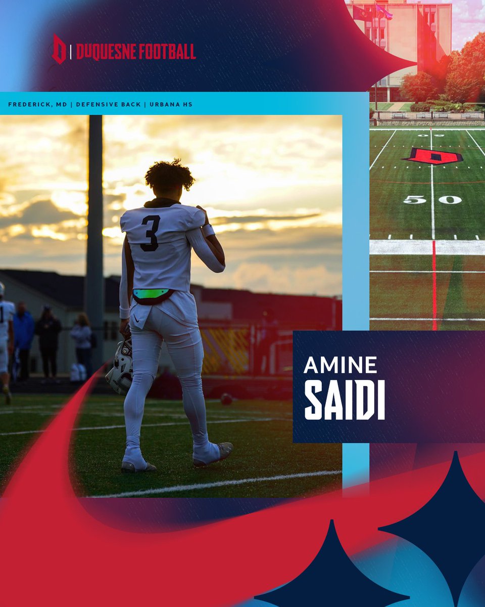 Welcome to the Bluff!

𝐀𝐦𝐢𝐧𝐞 𝐒𝐚𝐢𝐝𝐢
🔹 Frederick, MD
🔹 Defensive Back

#GoDukes | <a href="/_aminesaidi1/">Amine Saidi</a>