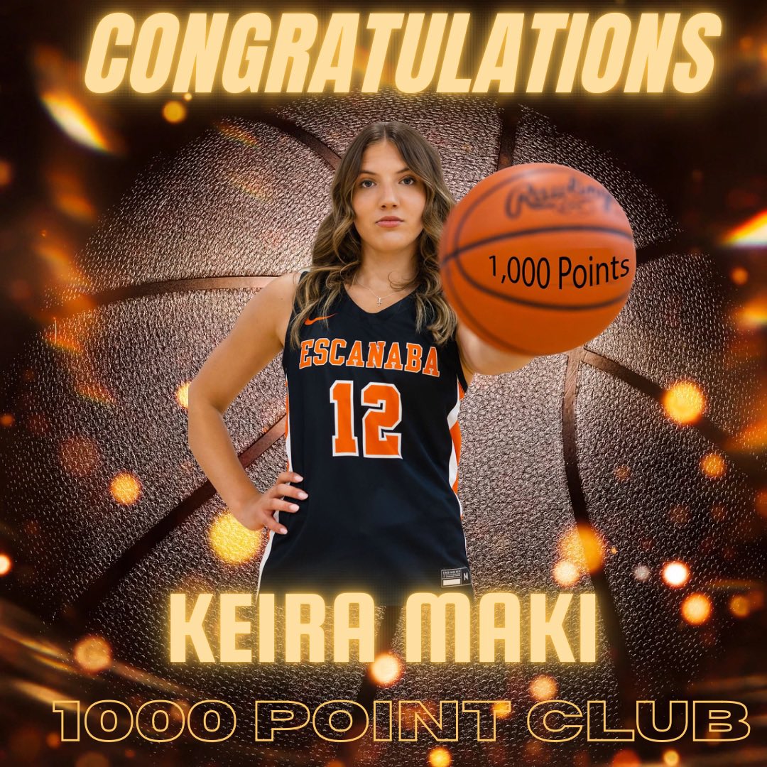 LisaMaki6's tweet photo. She’s humble so I’ll post! To say we are proud is an understatement. No one knows the commitment and dedication this girl puts into the sport. This wasn’t a goal. It was just a result of her hard work. Three years on varsity = 1000 + pts. 🙌@MakiKeira https://t.co/6DXcA80APU