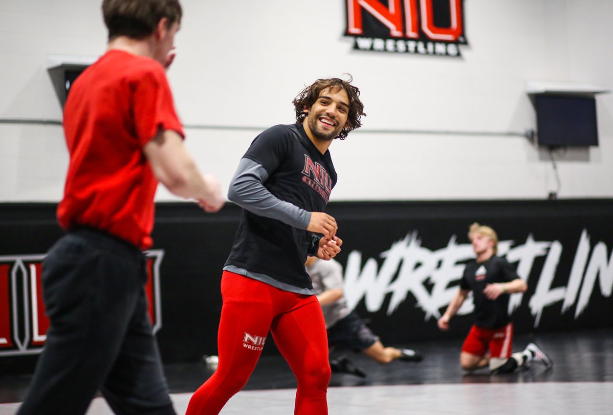 NIUWrestling's tweet photo. Locked in for Lock Haven 🔒 https://t.co/2byLO3wpas