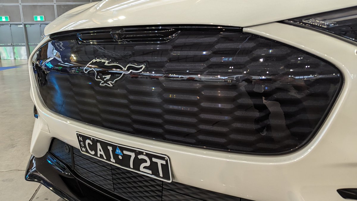 's tweet image. Wish the Ford Mustang Mach-E was available for a drive today, still good to see it here. 
#ElectrifyEverything