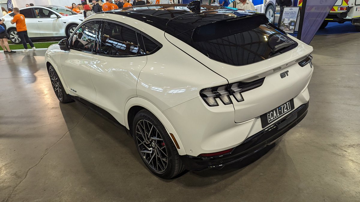 's tweet image. Wish the Ford Mustang Mach-E was available for a drive today, still good to see it here. 
#ElectrifyEverything