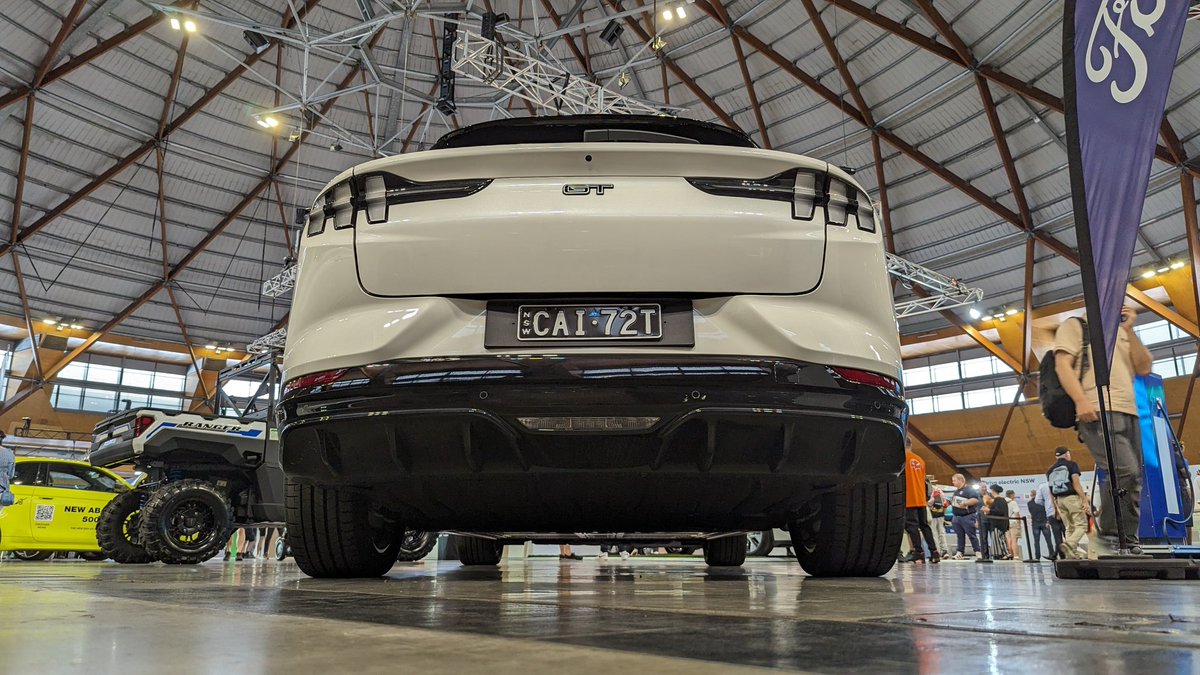 's tweet image. Wish the Ford Mustang Mach-E was available for a drive today, still good to see it here. 
#ElectrifyEverything