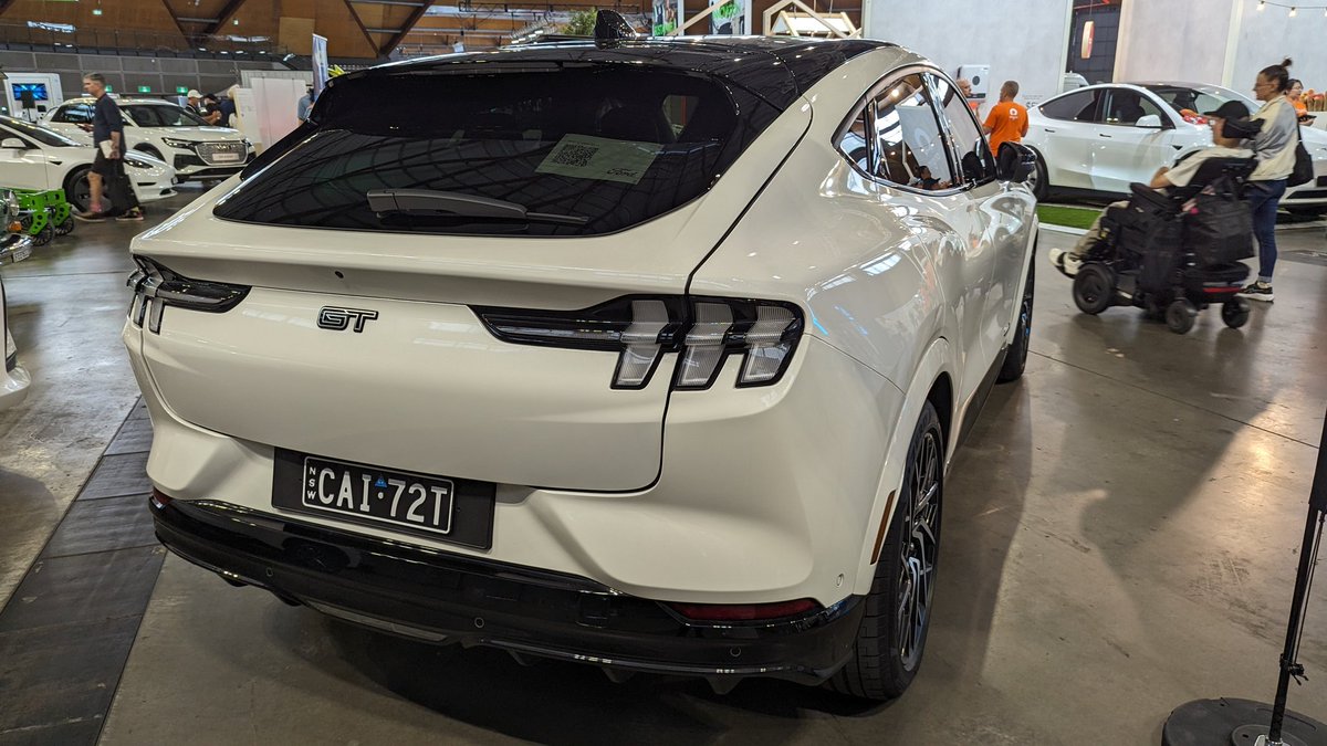 's tweet image. Wish the Ford Mustang Mach-E was available for a drive today, still good to see it here. 
#ElectrifyEverything