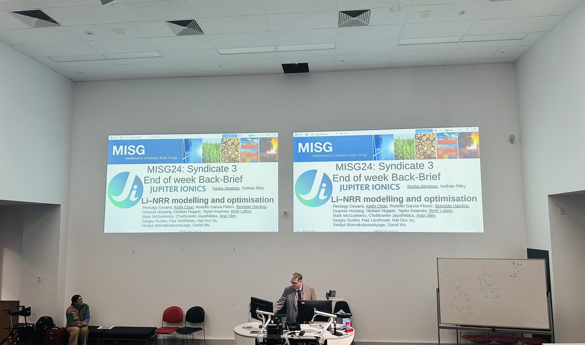 Geet0784's tweet photo. At Maths in Industry Study Group Workshop 2024, thanks @mark_flegg for coordination. Presentations are buzzing with keywords from optimisation, data science, AI etc. https://t.co/aDeOJbInjl