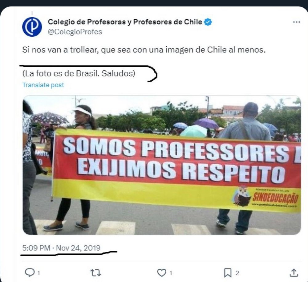 nometiente2's tweet photo. Miren cómo son de mentirosos, la señora @saludhernandezm de @RevistaSemana pone este tuit de burla a las marchas de hoy y de @petrogustavo, resulta que esa imagen es de 2019 y de BRASIL: foto vieja, corrección improcedente, de otro país, Petro no tiene nada que ver.

No más mentira, engaños, calumnias y manipulación, sean correctos, así les cueste.