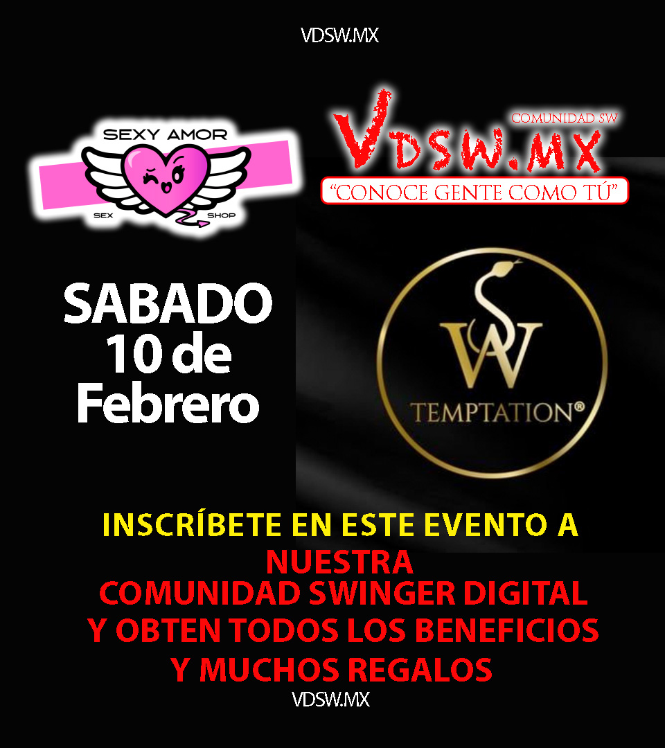 🔴 Estaremos este sábado en <a href="/SwTemptationVip/">SW TEMPTATION</a> en el gran evento de <a href="/PpBlack6/">El 💎 Diamante Negro</a> para que te inscribas en nuestra comunidad🚩Con grandes regalos como un Arcón VDSW🚨Busca el stand de <a href="/SexShopSexyAmor/">SexShop SexyAmor®</a> con grandes sorpresas