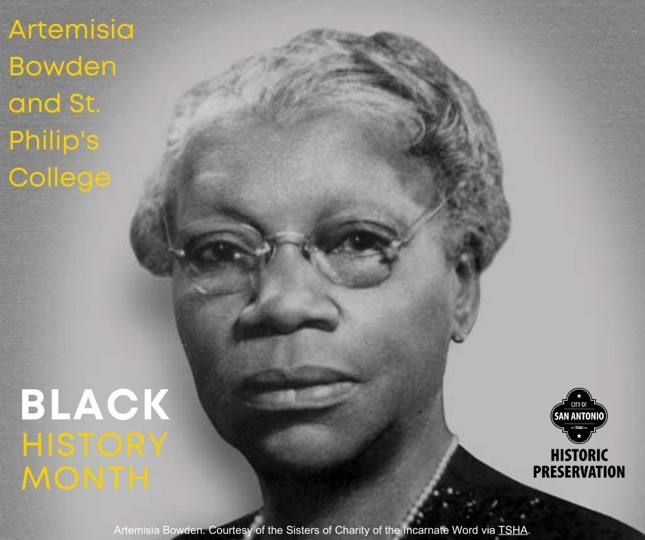 In 1902, Artemisia Bowden moved to San Antonio to lead St. Philip's Day School. Her leadership transformed it into San Antonio's only historically black college or university. For more on Bowden and St. Philip's College buff.ly/3us0xmA