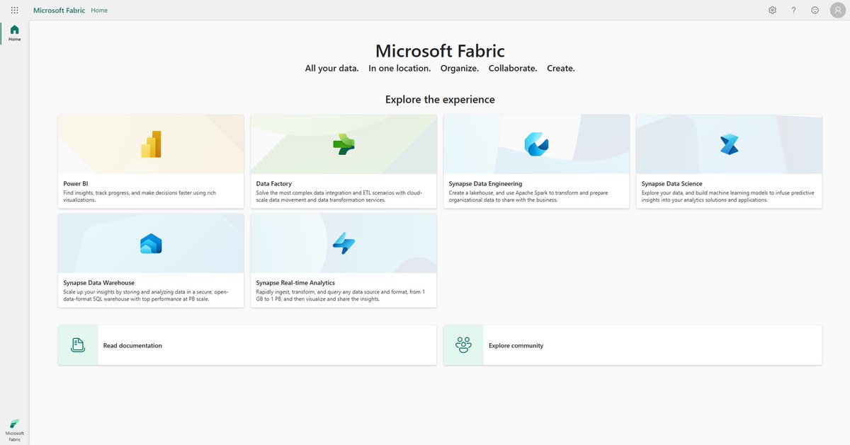 SyarmineS's tweet photo. There is a lot happening with Microsoft Fabric. 

My initial plan was to share about Microsoft Fabric - dah plan with @MHarizSharif on this - and why you as individuals (esp newcomers, learners, C-suite, also Python, SQL or R users) should leverage it. 

You start by learning PowerBI, then explore data engineering, data science and the others within one single place.

Microsoft is introducing Fabric as OneDrive for data (pic 1 and 2) - called OneLake.

A place where you store your data - similar experience like the OneDrive. 

But as Microsoft Fabric got so many updates for the past few weeks - need to reread and consolidate before sharing!

So rather than sharing specifically on Microsoft Fabric, I am sharing on how you can develop data acumen beyond PowerBI leveraging Microsoft Fabric and other materials. Contents will be shared upon vote completion. Stay tuned
