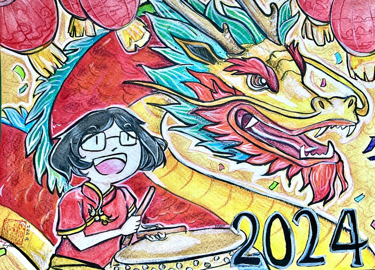 Ivy Shih (@ivyhish) on Twitter photo 🧧🐉 Happy lunar new year! 
Wishing everyone a wonderful Year of the Dragon, filled withgood fortune, health and prosperity.
🎨: <a href="/ivyhish/">Ivy Shih</a> #LunarNewYear2024 🧧🐉 Happy lunar new year! 
Wishing everyone a wonderful Year of the Dragon, filled withgood fortune, health and prosperity.
🎨: <a href="/ivyhish/">Ivy Shih</a> #LunarNewYear2024
