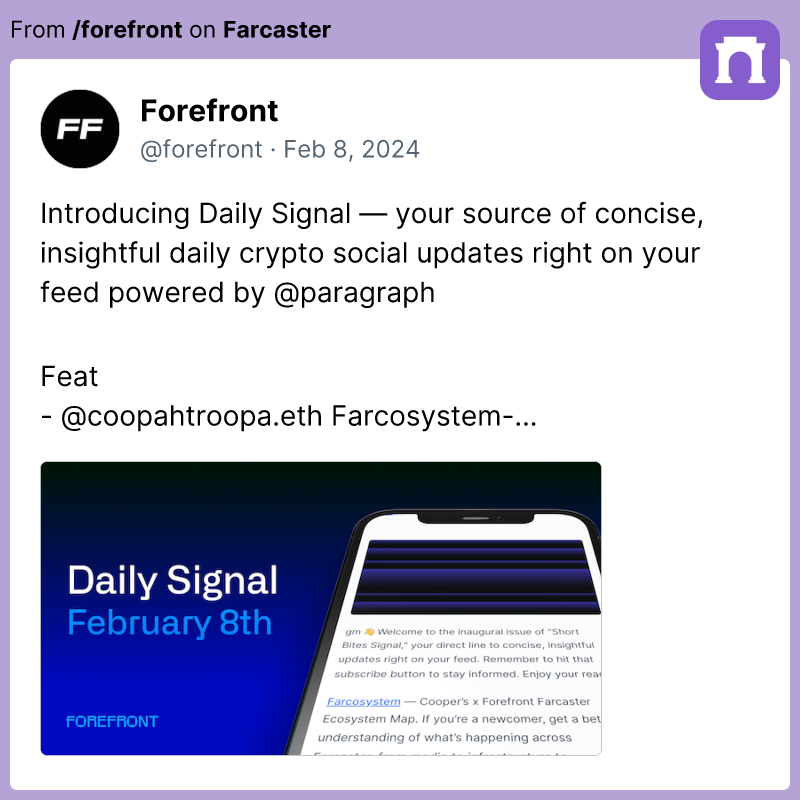 Forefront tweet media