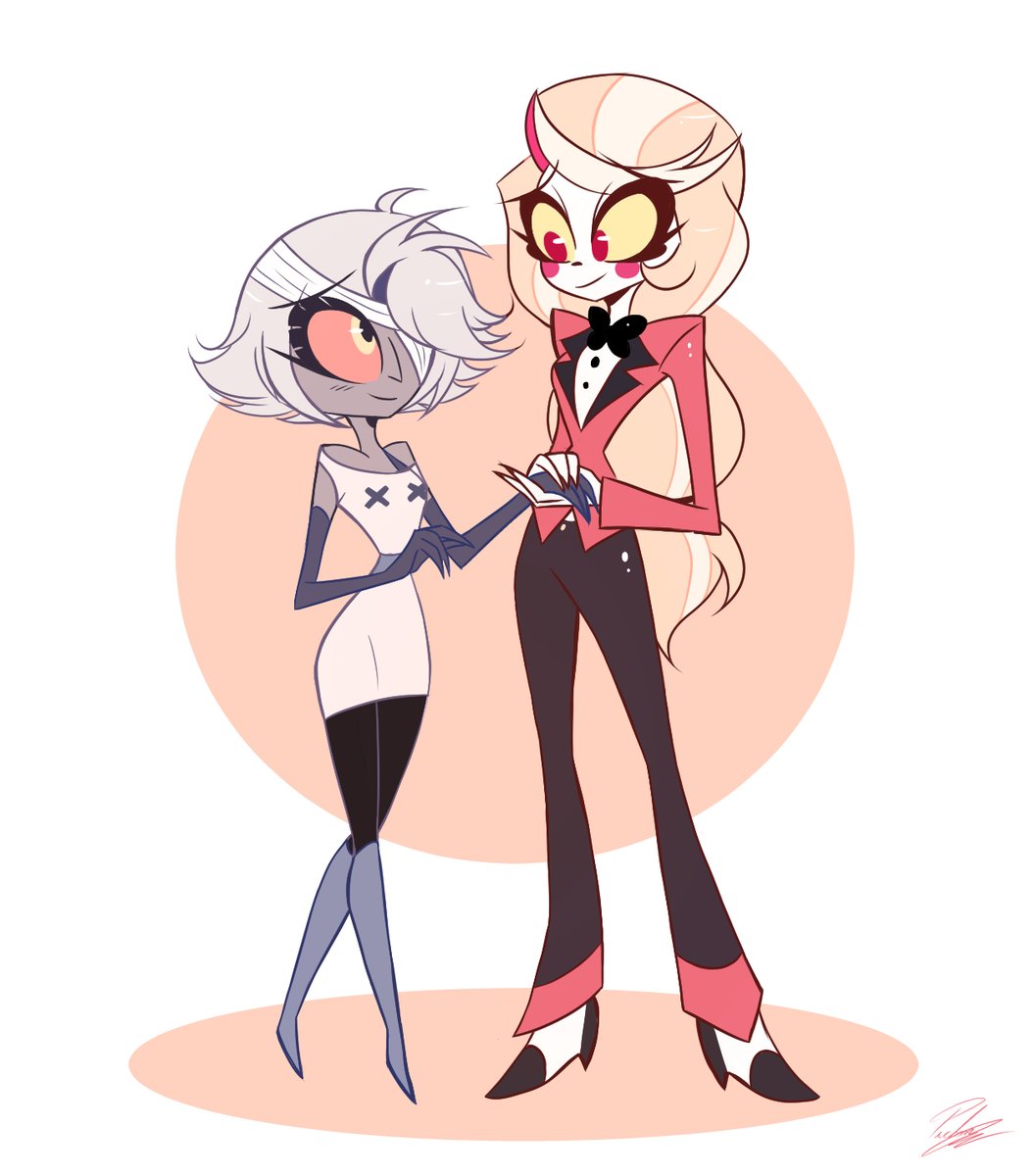 _pichona014's tweet photo. Quick drawing of them, I love how they met :3
#HazbinHotel #HazbinHotelFanart #CharlieMorningstar #Vaggie #chaggie https://t.co/FeYzHMX5Ik