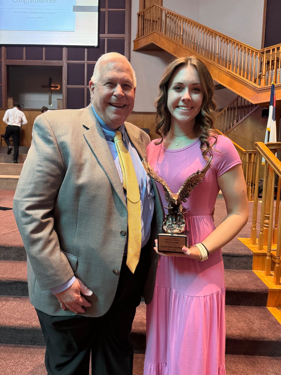 Today was our NHS induction ceremony. Congratulations to our new NHS members! 

We also awarded our Eagle Award which goes to an outstanding senior in the graduating class. Congratulations to Katie Chapman who is the 2024 Eagle award recipient!