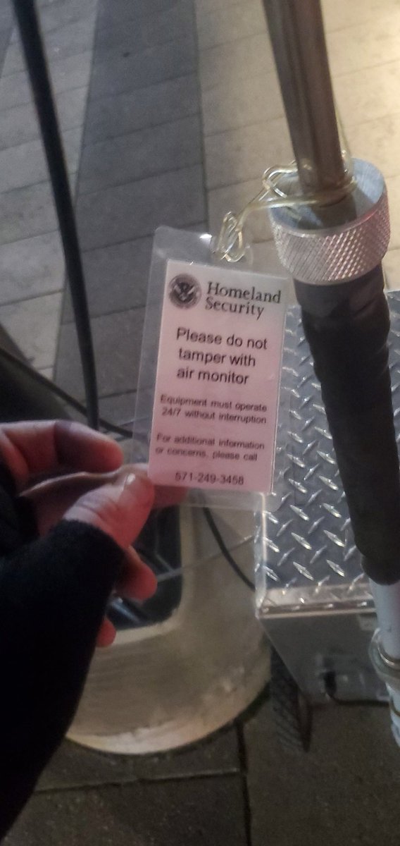yard_dog27's tweet photo. Anybody know what these are? These are all over new orleans during Mardi gras weekend.  Says homeland security.  Police say they detect air quality.  Any ideas? @RealAlexJones @elonmusk @CensoredNws @AAnon55 @Prolotario1 @Thekeksociety https://t.co/MoEa1Z0FtW