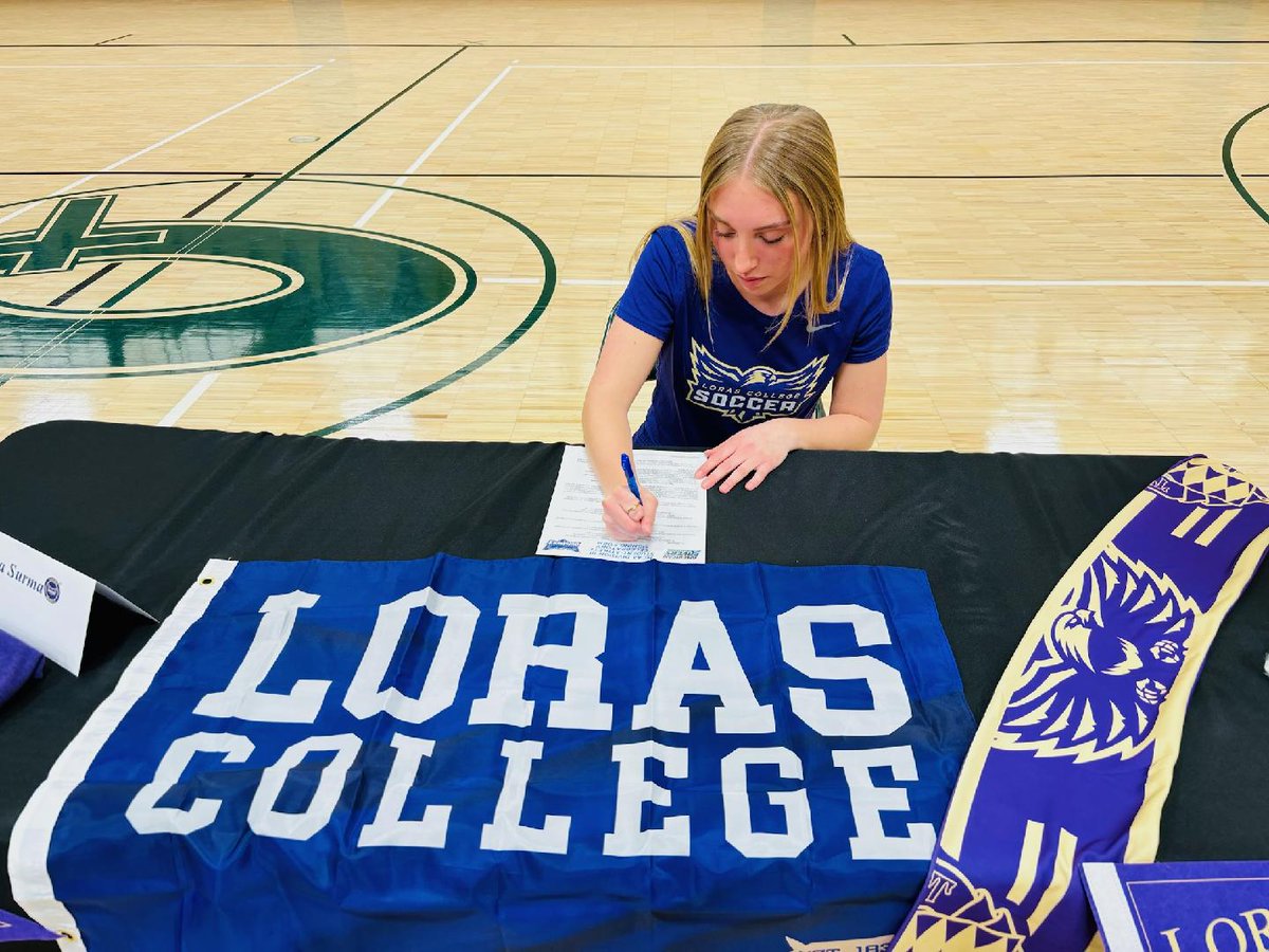 cbusgirlssoccer's tweet photo. Congrats to Olivia S. on officially signing to play soccer at Loras College in the Fall! Fun Fact: She is the 8th Sailor to play soccer at Loras since 2013 and the 3rd Surma! @LorasWSoccer https://t.co/psnl3Jjc0q