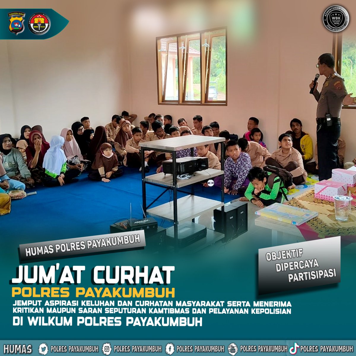 HariRambe's tweet photo. hashtag.

#JumatCurhat
#BahagiaJumat
#polripresisi
#quickwinspolri
#quickwinspresisi
#polrespayakumbuh https://t.co/6f9wPbPta4