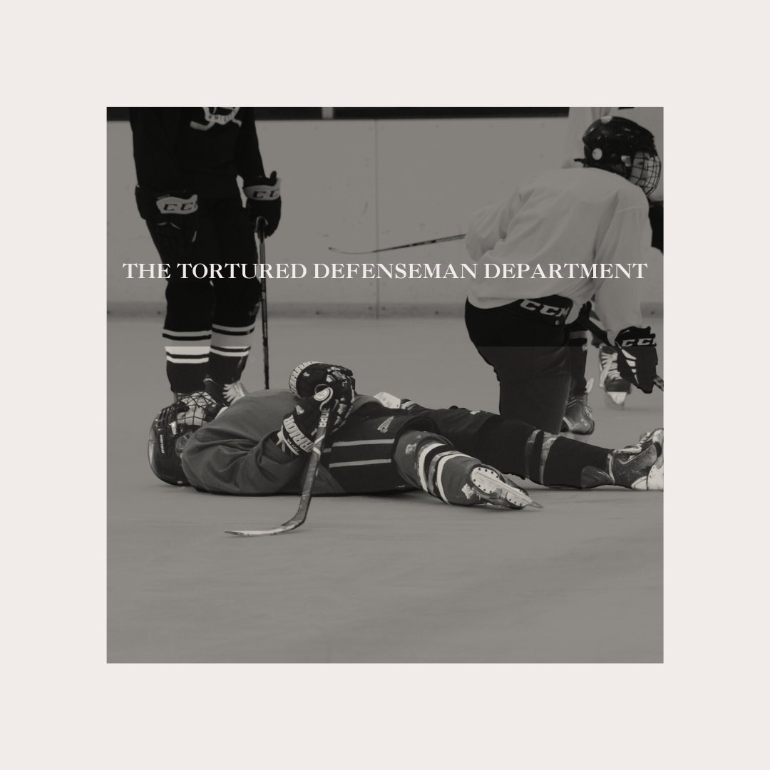 The Tortured Defenseman Department. 

#torturedpoetsdepartment#hockey#defenseman#collegehockey#womenshockey#tourtureddefensemandepartment#taylorswift