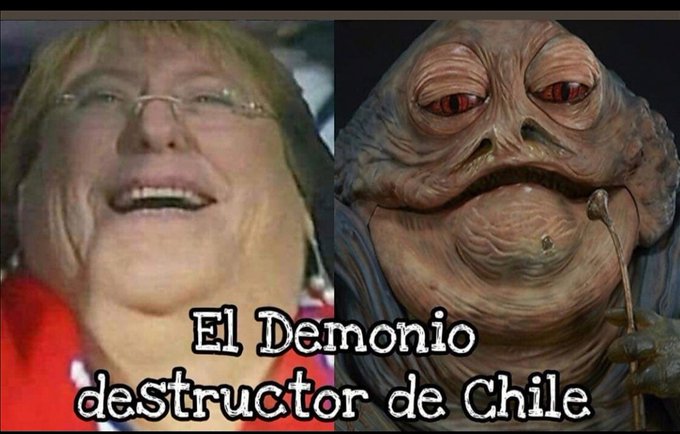 El monstruo que destruyo Chile 

RT si estás de acuerdo 

#bachelet