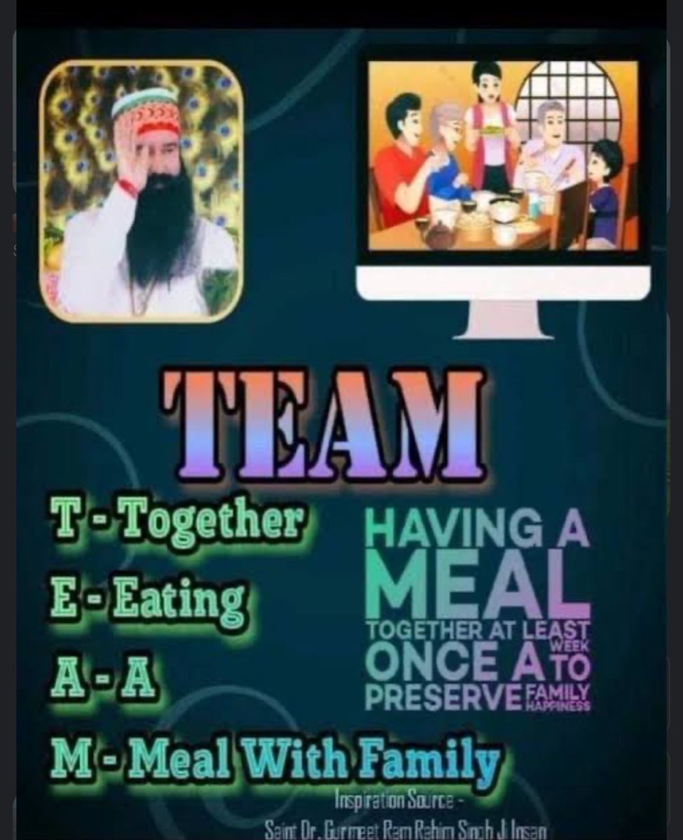 BulbulInsan's tweet photo. “Time spent with family is worth every second.”#FamilyTime. Saint MSG Insan initiated #TEAM  campaign through this Guru ji motivated people to spend time with family. Which help to remove stress and provide happiness . https://t.co/IjYoBHeLP5