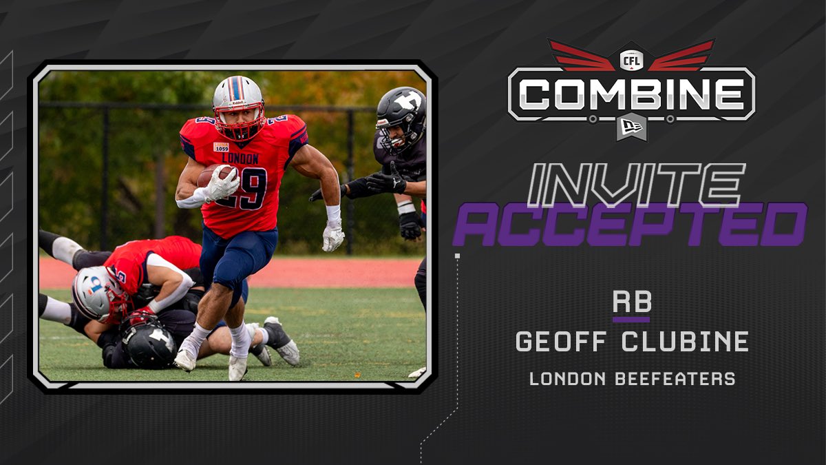 Congrats Geoff on your invite to the <a href="/CFL/">CFL</a> Invitational Combine!  Makin’ us PROUD! 

#londonsfootballteam #CFLCombine