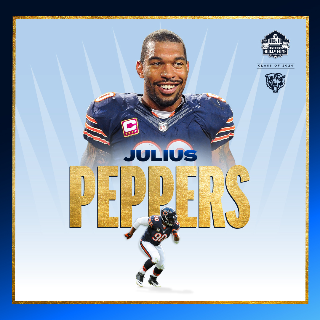 It’s official - Julius Peppers is headed to Canton! 👏