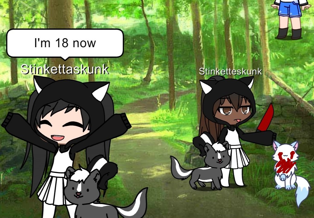 stinketteskunk's tweet photo. Happy Birthday @stinkettaskunk

I killed @Thesheriffluv34's rabid cat until she hung herself https://t.co/7zmmK9Slqj