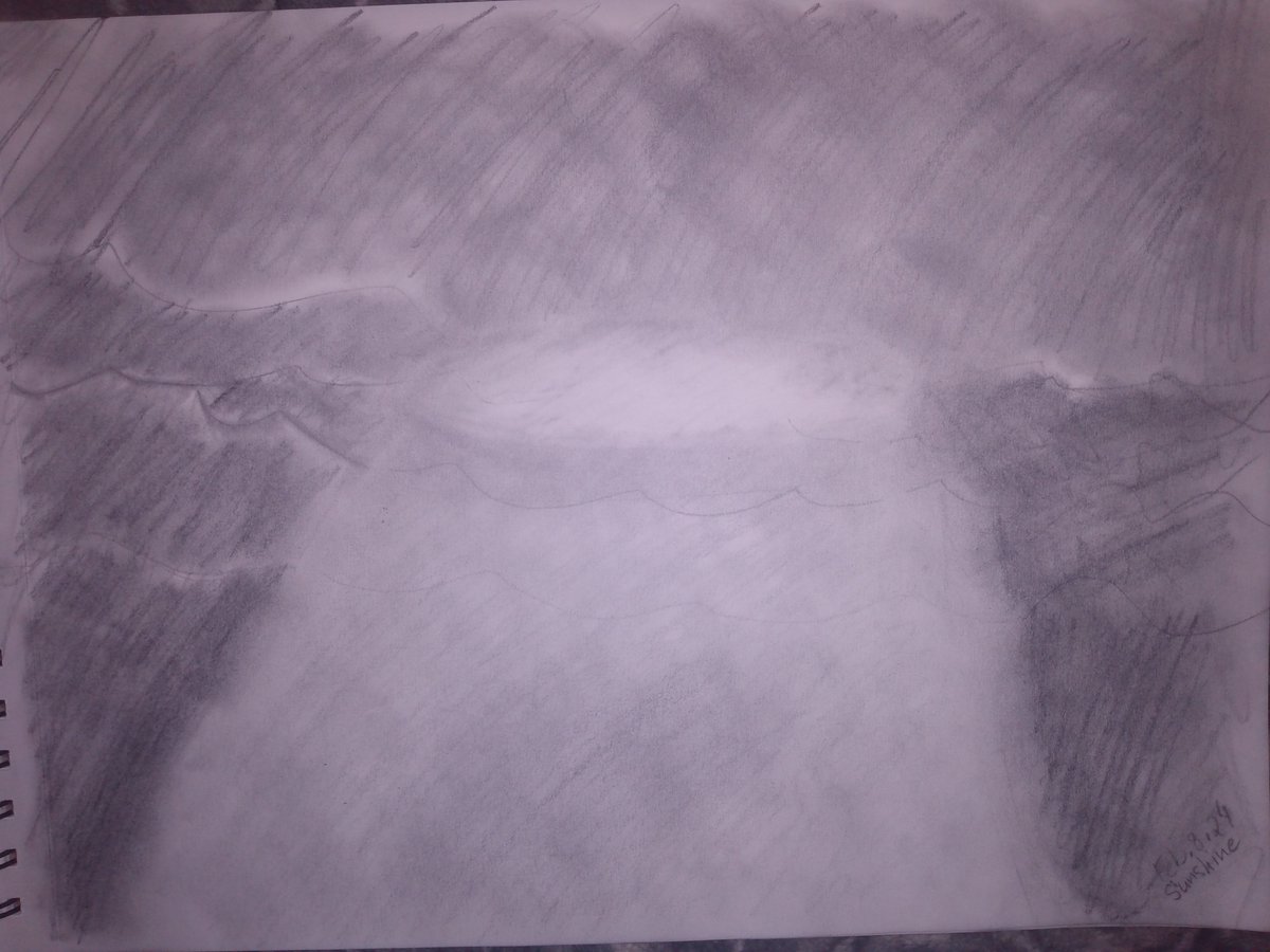 Supposed to be sunshine going though clouds