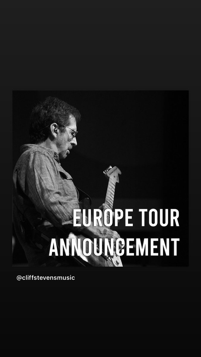 Exciting news! The Cliff Stevens Band Europe Tour 2024 is just around the corner! 🎸

Get ready to ignite your passion for blues and rock, because we are hitting the road for an electrifying tour this April and May!Tour dates will be revealed soon.