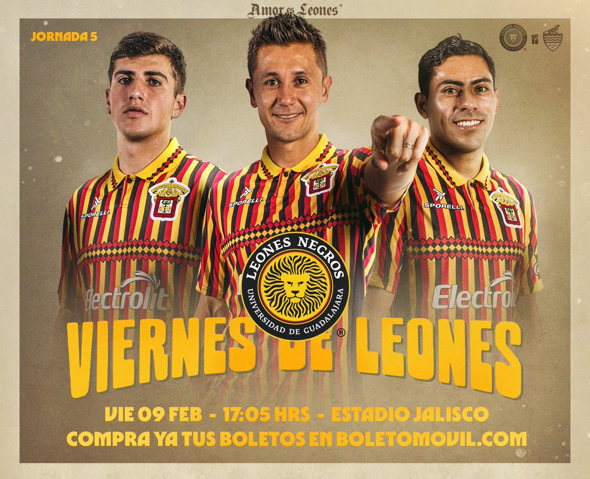 LeonesNegrosCF's tweet photo. El mensaje es sencillo, pero MUY IMPORTANTE: ¡Mañana nos vemos en el #ViernesDeLeones! 👨‍👩‍👧‍👦🏟️🇧🇪

¡Evita filas y llega directito a rugir dando click aquí! 👉🎟️ https://t.co/obpN4dEzne https://t.co/zfPUxa0H5h