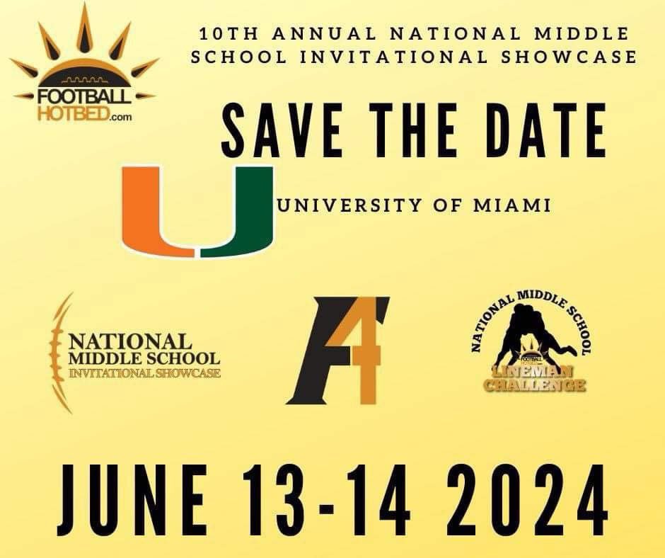 Thank you @FootballHotbed for the invite!! #hotbedworld  @HotbedRecruit @CoachNick_Reign @Brandon_Odoi @JerryRecruiting @AlPopsFootball @EdOBrienCFB @ErikRichardsUSA @Andrew_Ivins @247Sports @PrepRedzoneNext @TheUCReport @EraPrep @WRHitList @PrepRedzoneFL