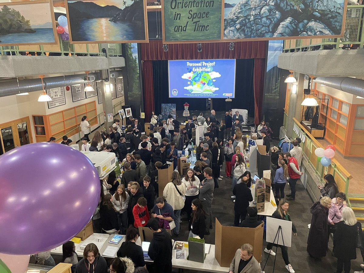 Full House @RockridgeSS MYP Personal Project Celebration. Some amazing projects and lots of Global Connections.