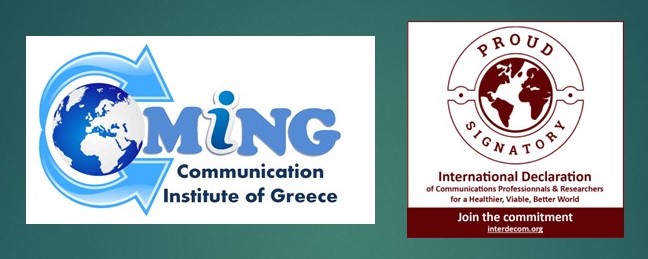 interdecom21's tweet photo. Delighted to welcome @COMinGreece, new signatory of the Declaration of communicators for a healthier world. Greetings to president Margarita @Kefalaki  &amp; members for their pledge to actively engage in this 🌍 communication mobilization.   
https://t.co/wVPazVyytK
#communications https://t.co/foxYQ5EhgG